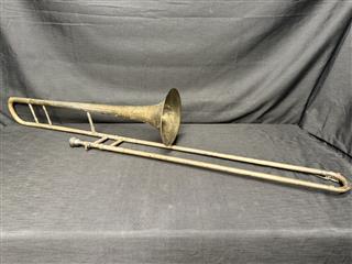 HENRY DISTIN MFG CO. TROMBONE 1867 MADE IN WILLIAMSPORT PA.